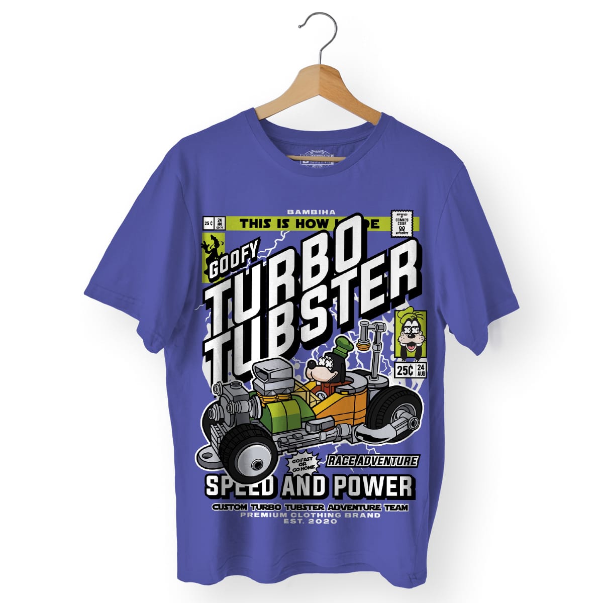 Goofys Turbo Tubster Cartoon T-Shirt