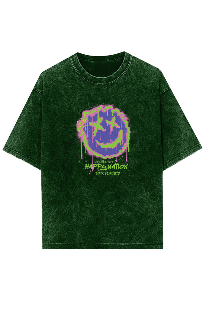 Not Bored Anymore Acid Wash Oversized T-Shirt