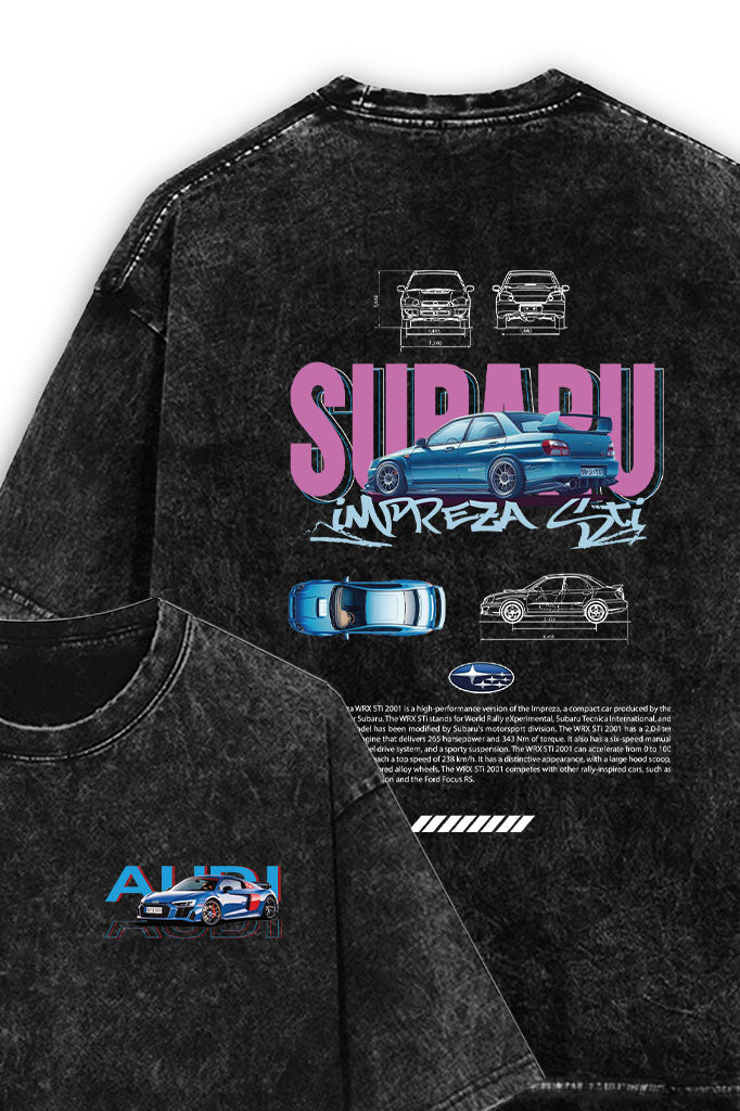 Imprezza Acid Wash Oversized T-Shirt
