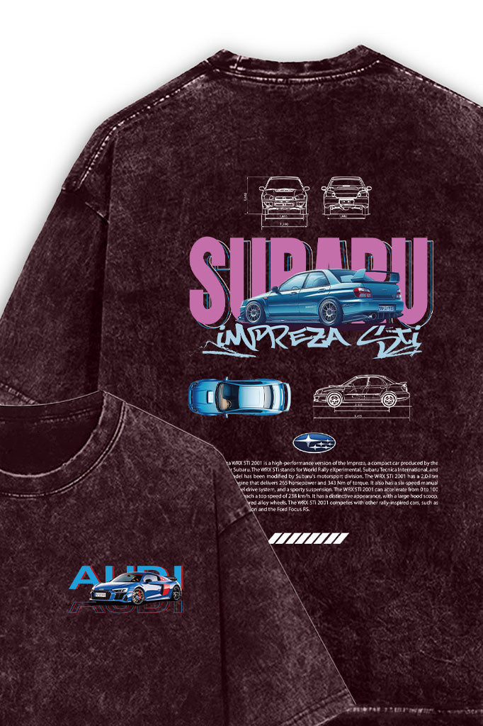 Imprezza Acid Wash Oversized T-Shirt