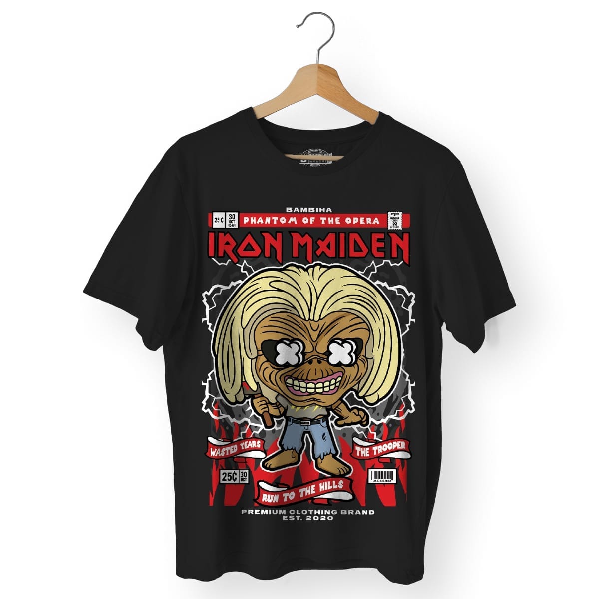 Iron Maiden Killer Eddie Cartoon T-Shirt