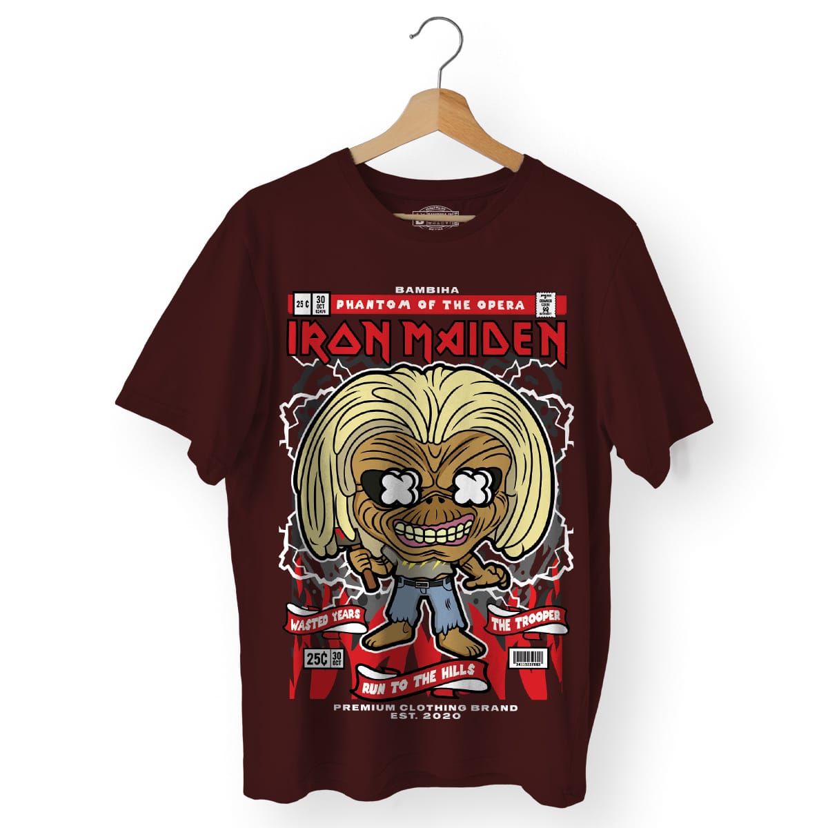 Iron Maiden Killer Eddie Cartoon T-Shirt