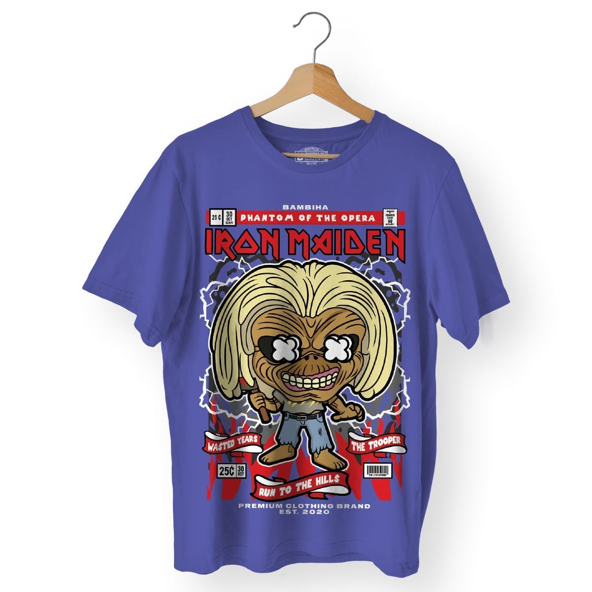 Iron Maiden Killer Eddie Cartoon T-Shirt