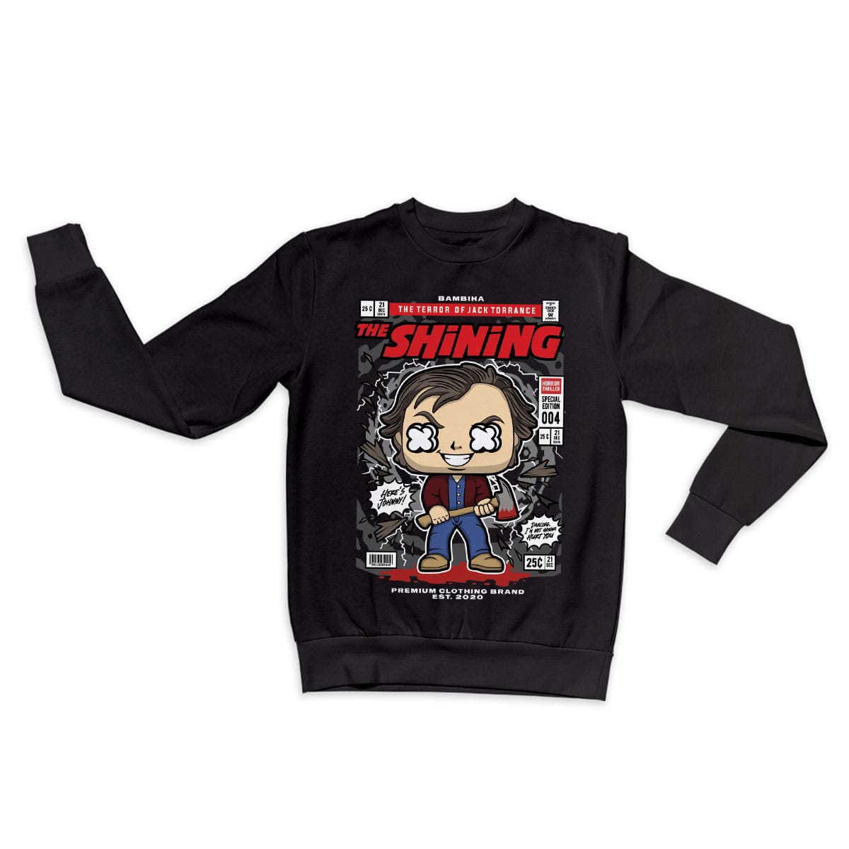 Jack Torrance Cartoon Sweatshirt
