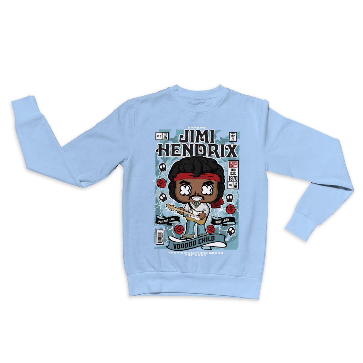 Jimmy Hendrix Cartoon Sweatshirt