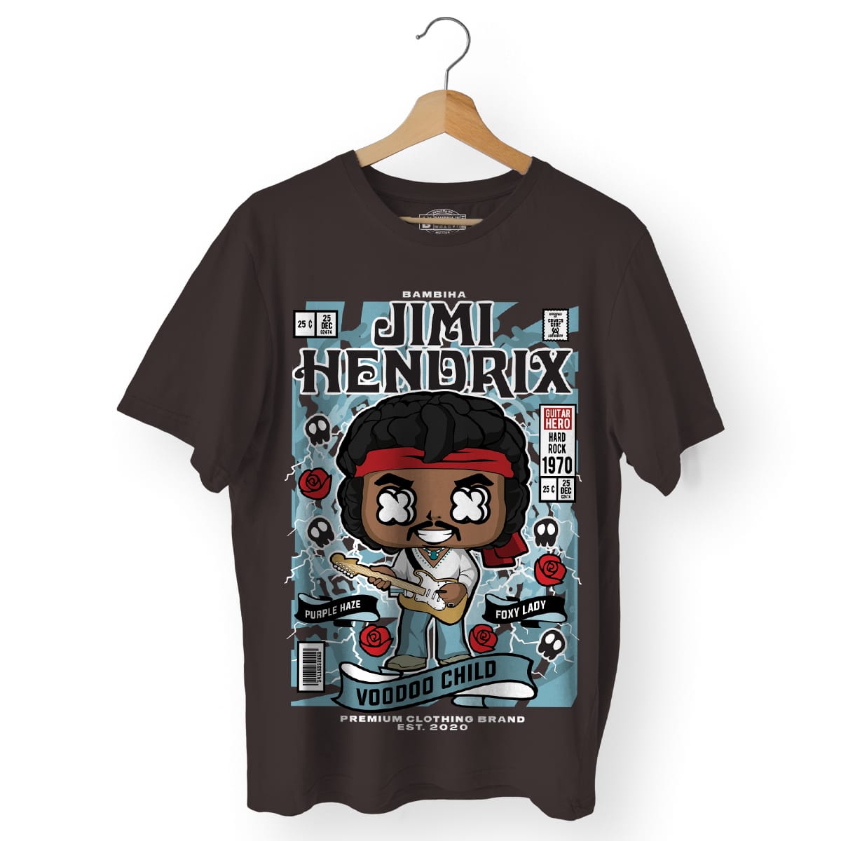Jimmy Hendrix Cartoon T-Shirt