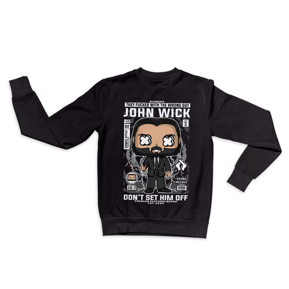 John Wick Cartoon Sweatshirt