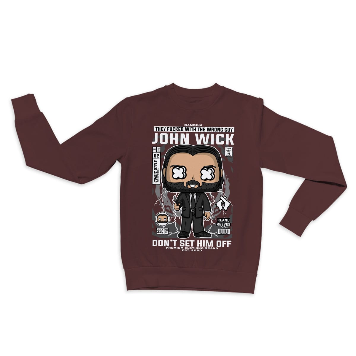 John Wick Cartoon Sweatshirt