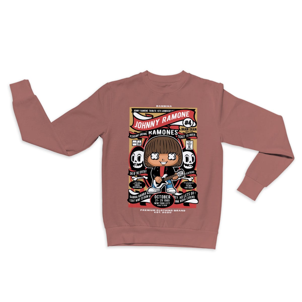 Johnny Ramone Cartoon Sweatshirt