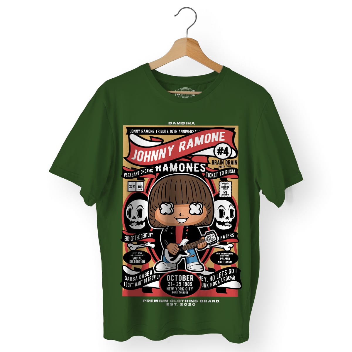 Johnny Ramone Cartoon T-Shirt