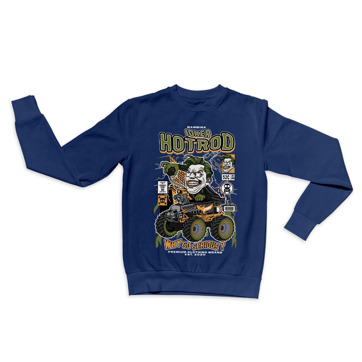 Joker Hotrod Cartoon Sweatshirt