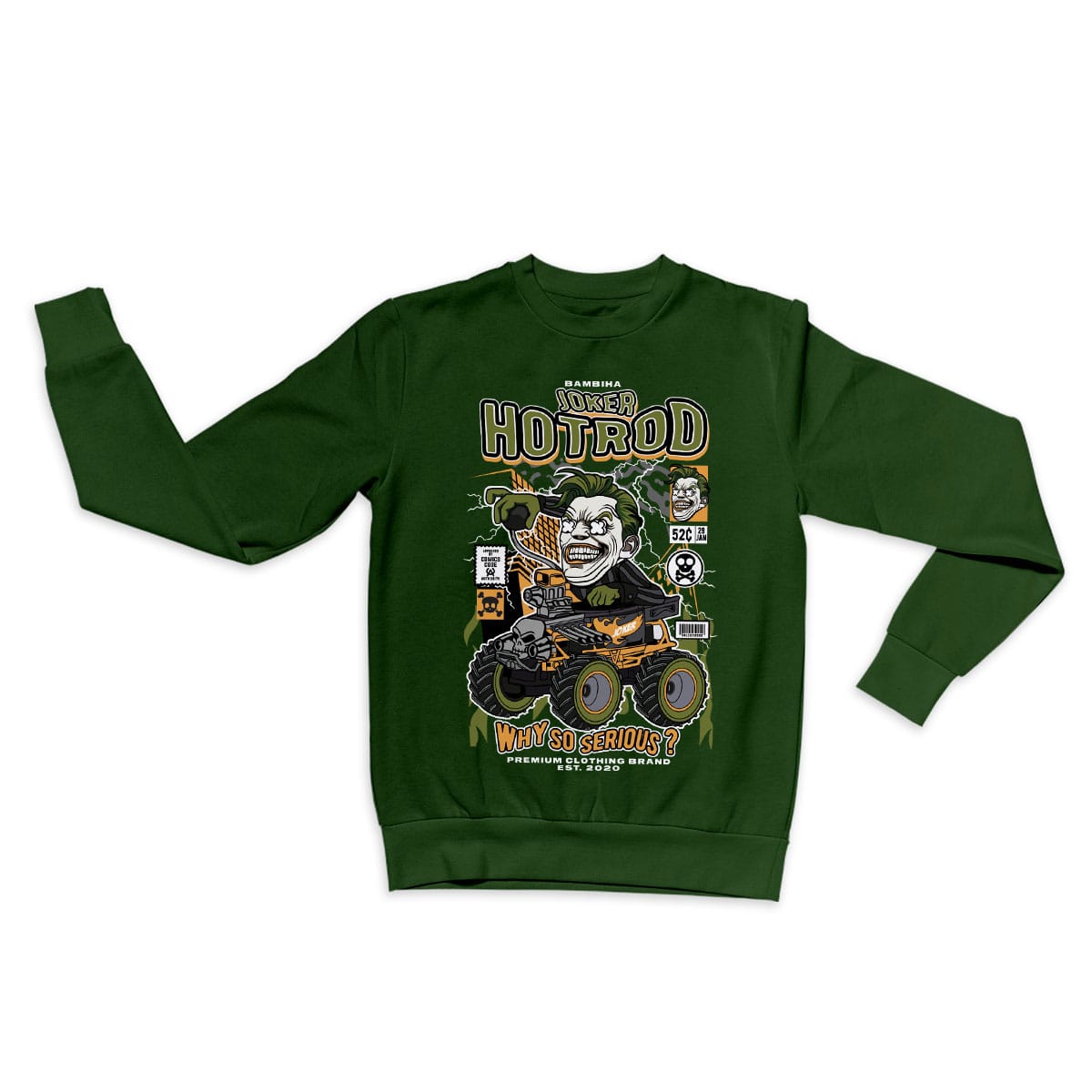 Joker Hotrod Cartoon Sweatshirt
