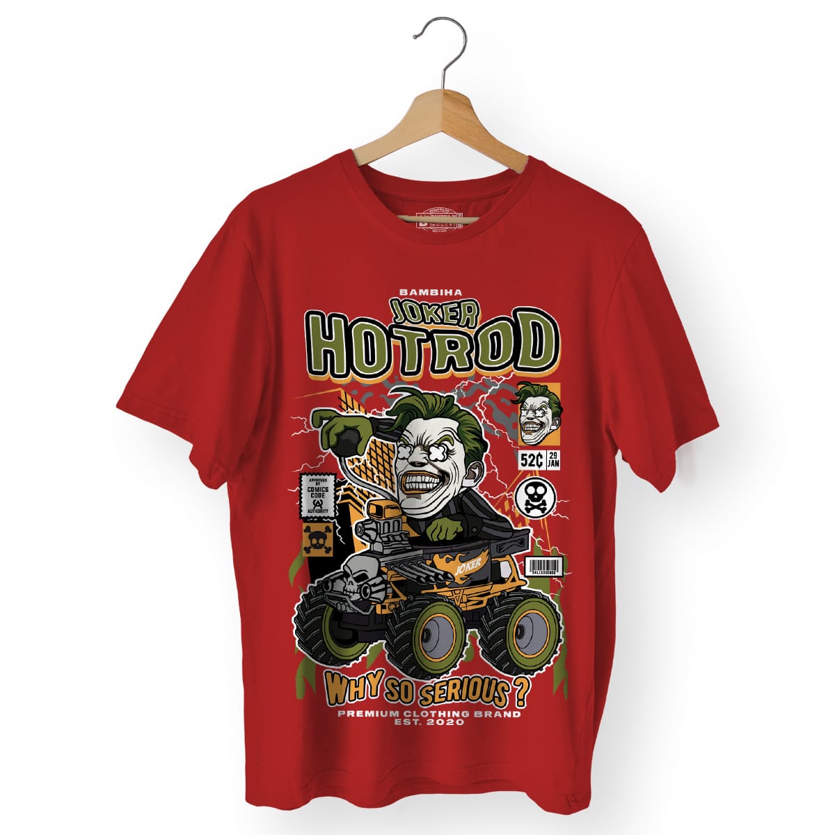 Joker Hotrod Cartoon T-Shirt