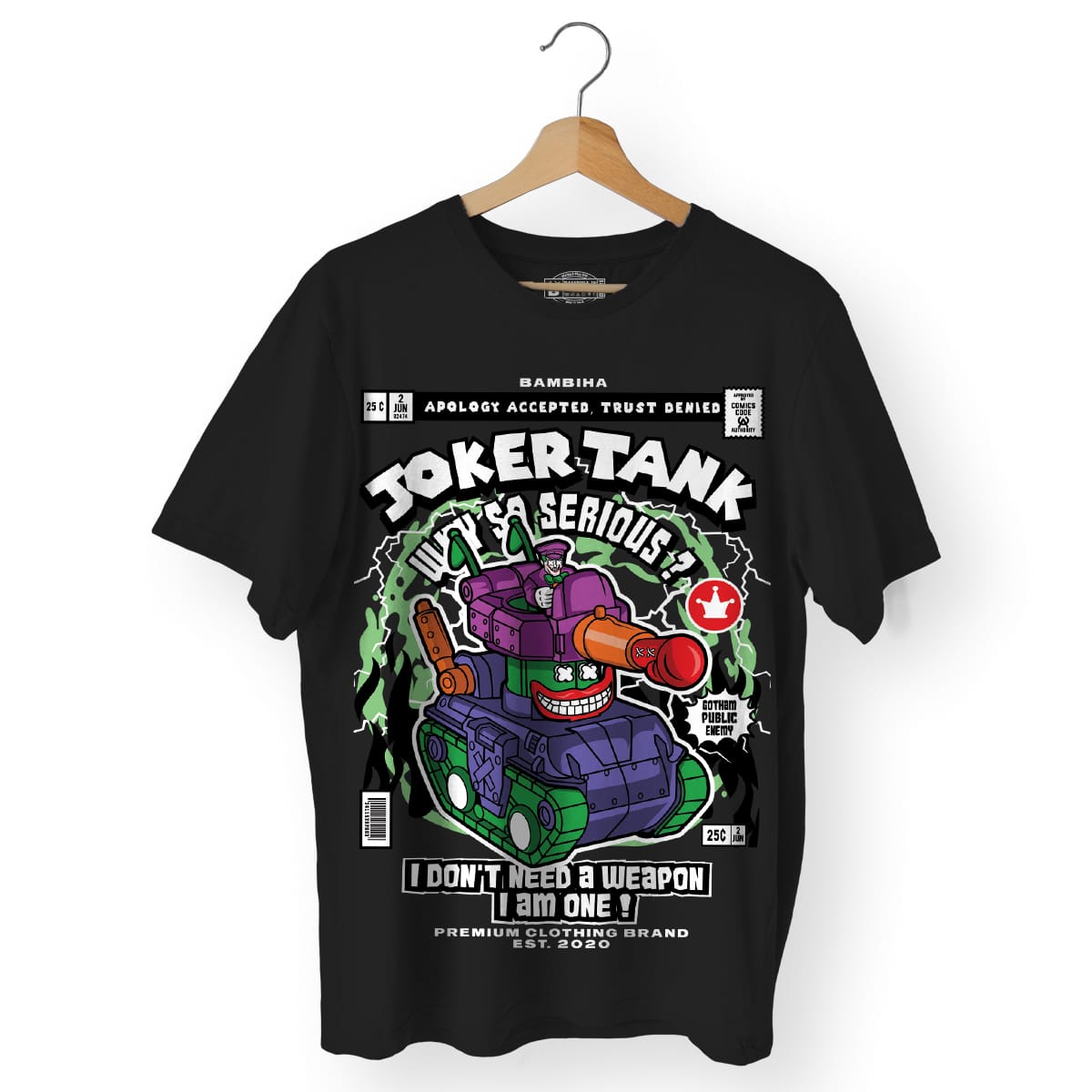 Joker Tank Cartoon T-Shirt