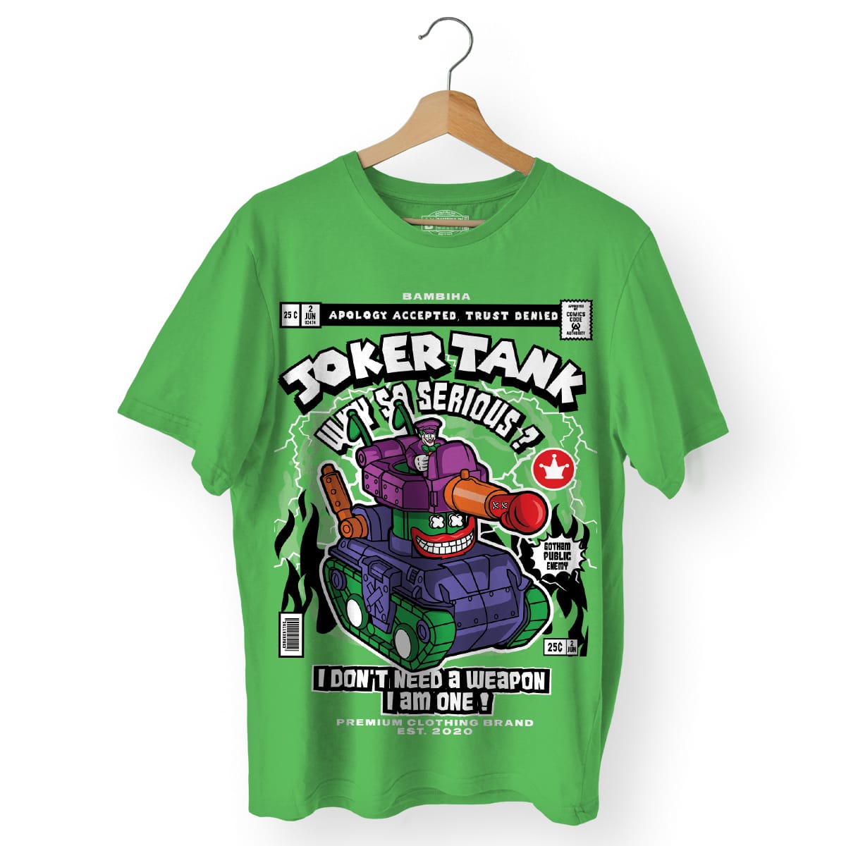 Joker Tank Cartoon T-Shirt