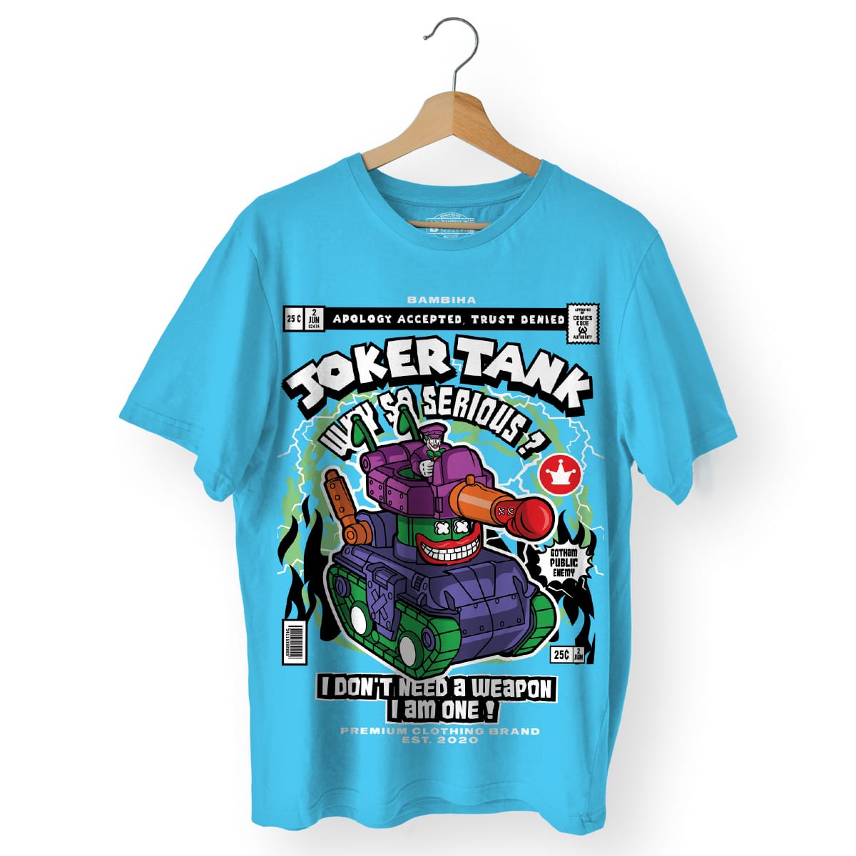 Joker Tank Cartoon T-Shirt
