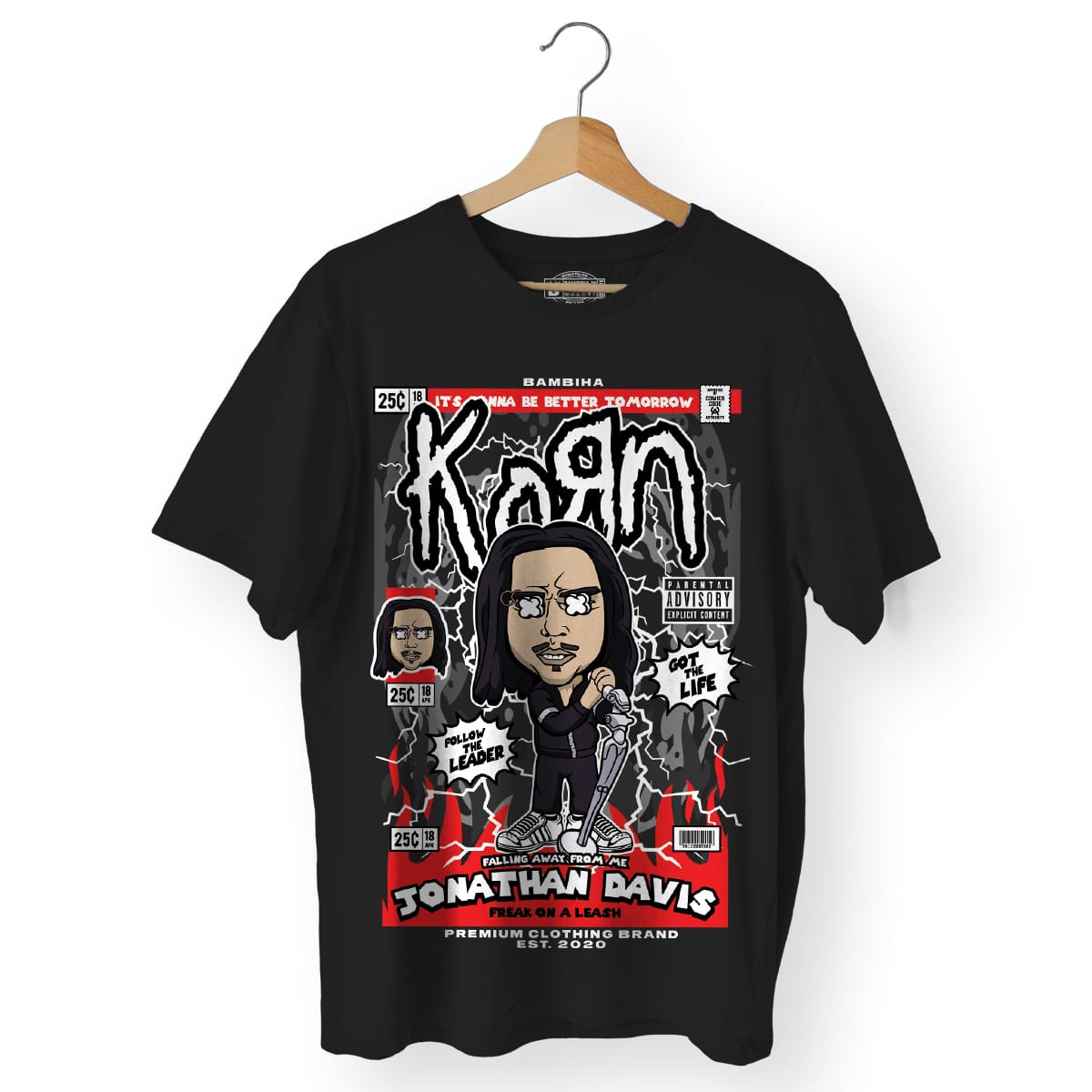 Jonathan Davis KoRn Cartoon T-Shirt