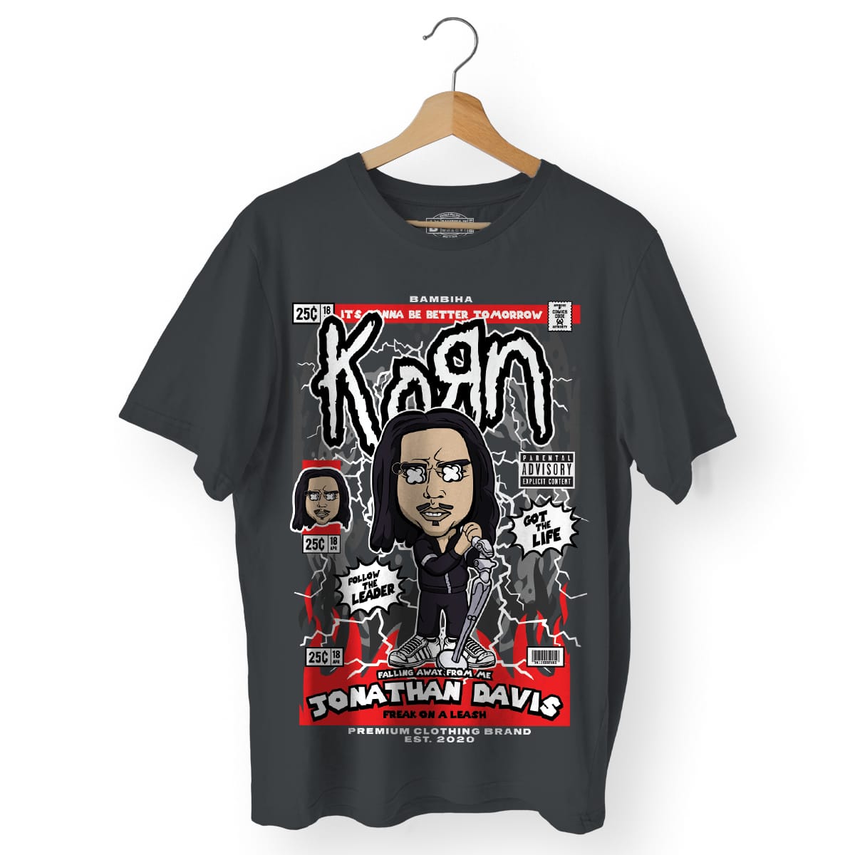 Jonathan Davis KoRn Cartoon T-Shirt