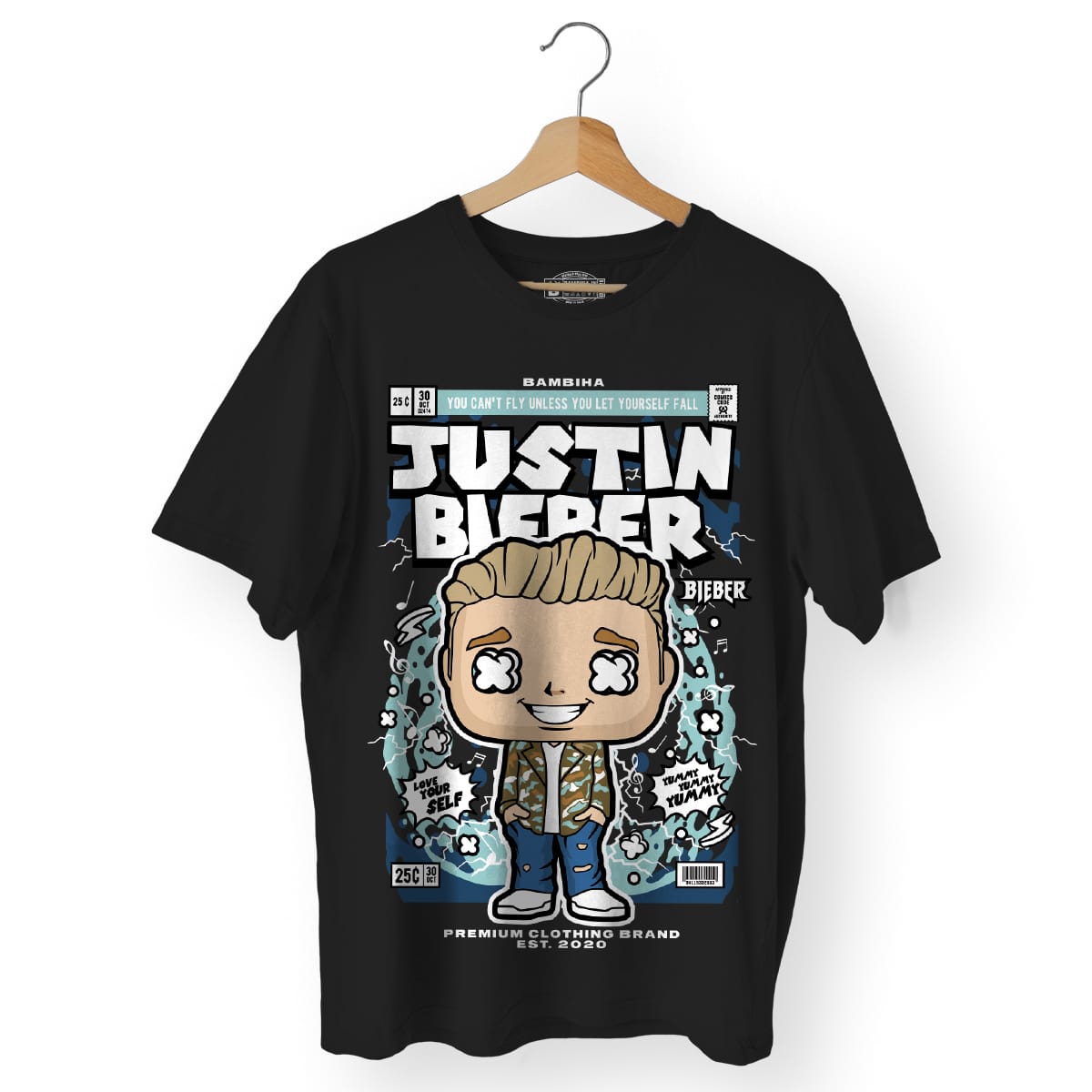 Justin Bieber Cartoon T-Shirt