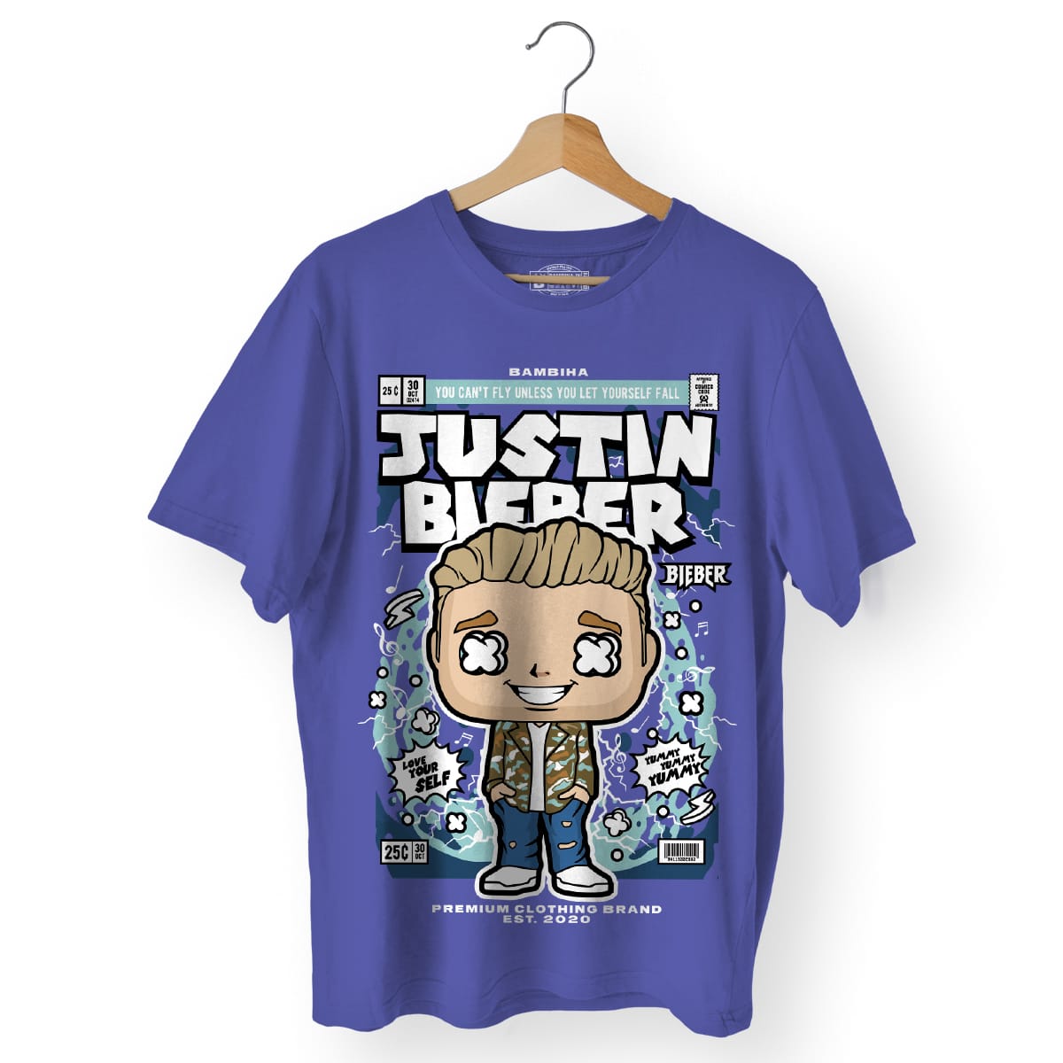 Justin Bieber Cartoon T-Shirt