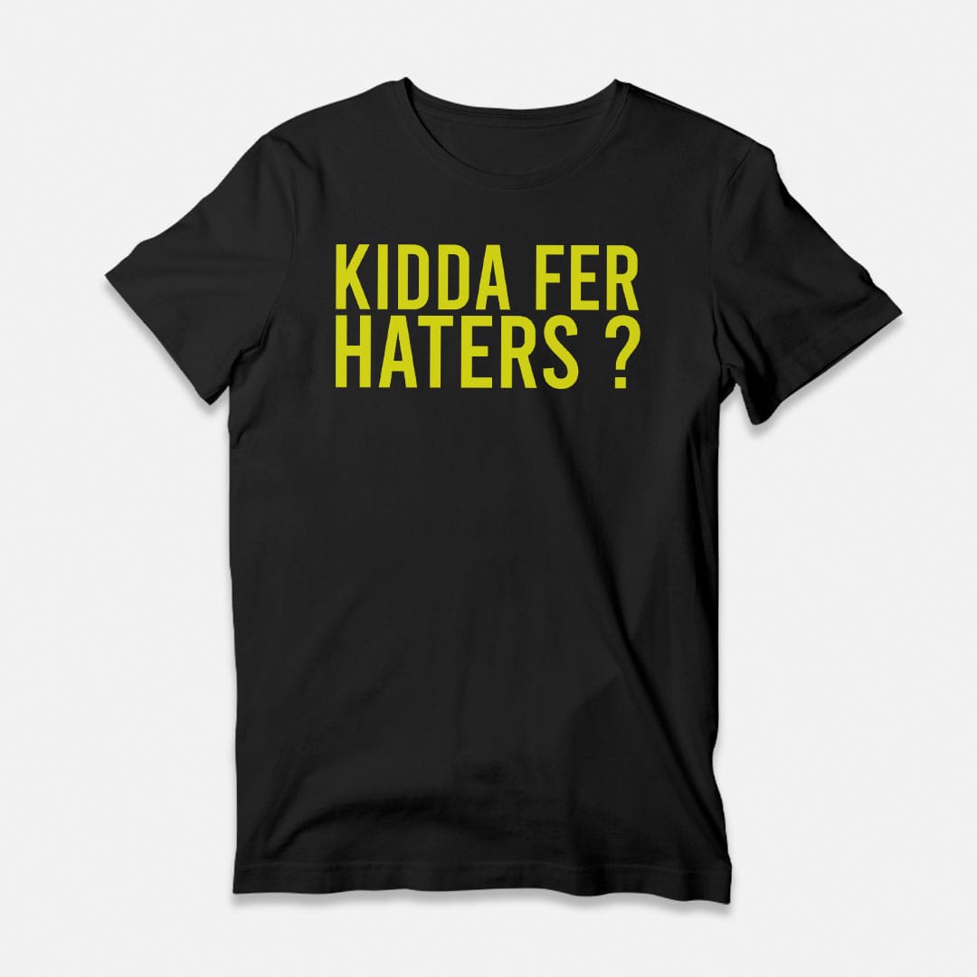 Kidda Fer Haters Black T-Shirt
