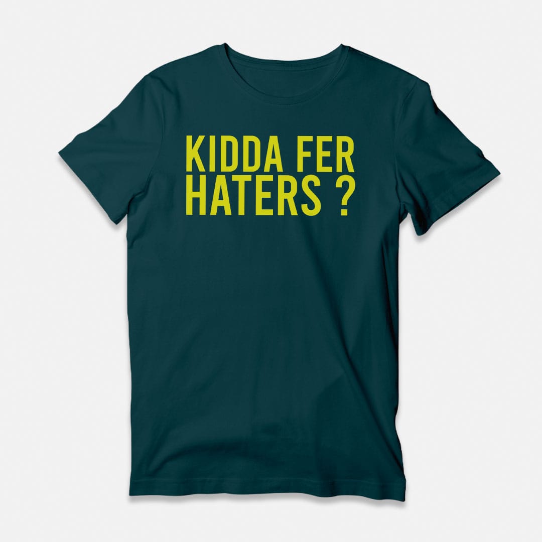 Kidda Fer Haters Petrol Blue T-Shirt