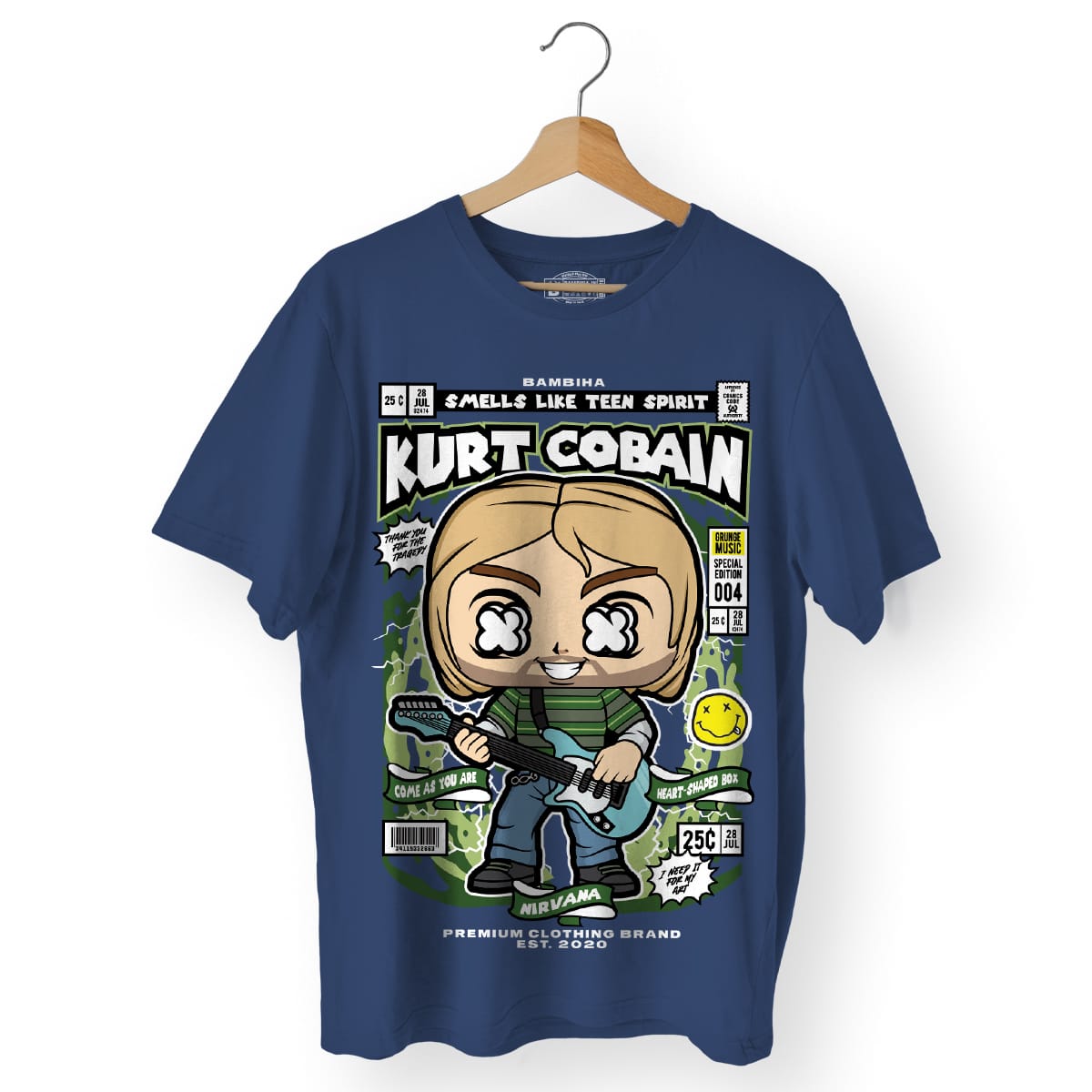 Kurt Cobain Cartoon T-Shirt