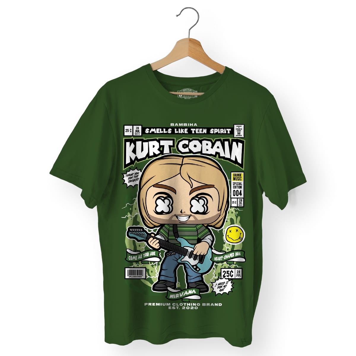 Kurt Cobain Cartoon T-Shirt