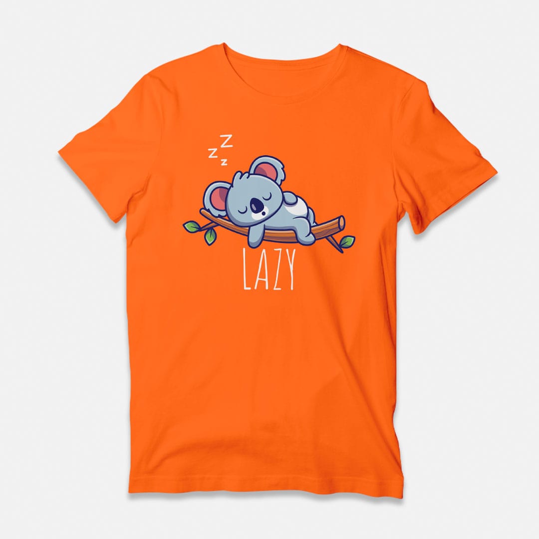 Lazy Koala Orange T-Shirt