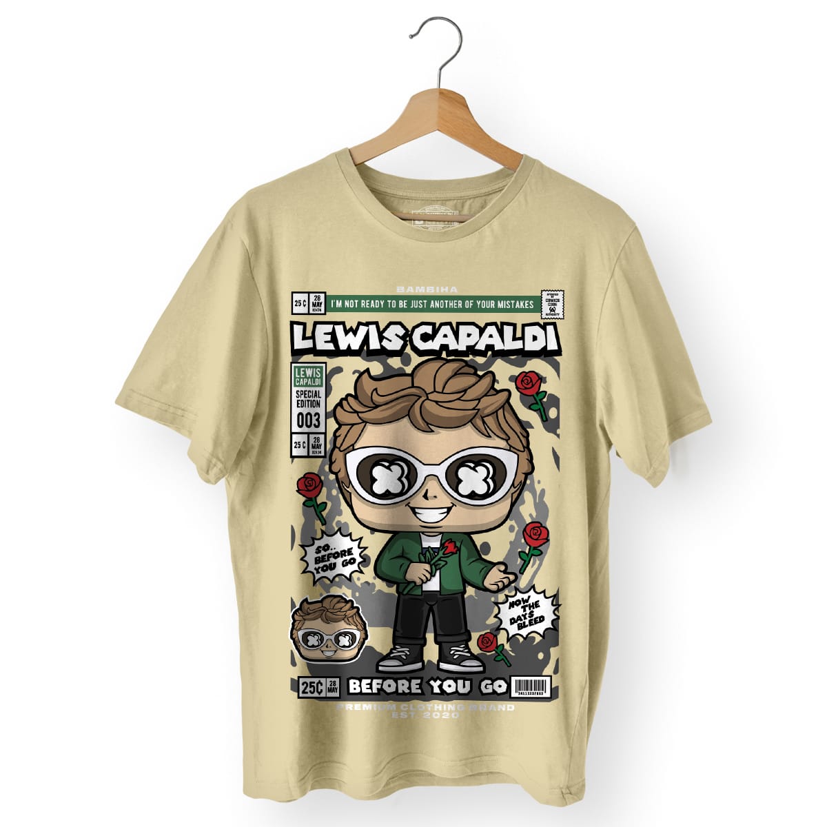 Lewis Capaldi Cartoon T-Shirt