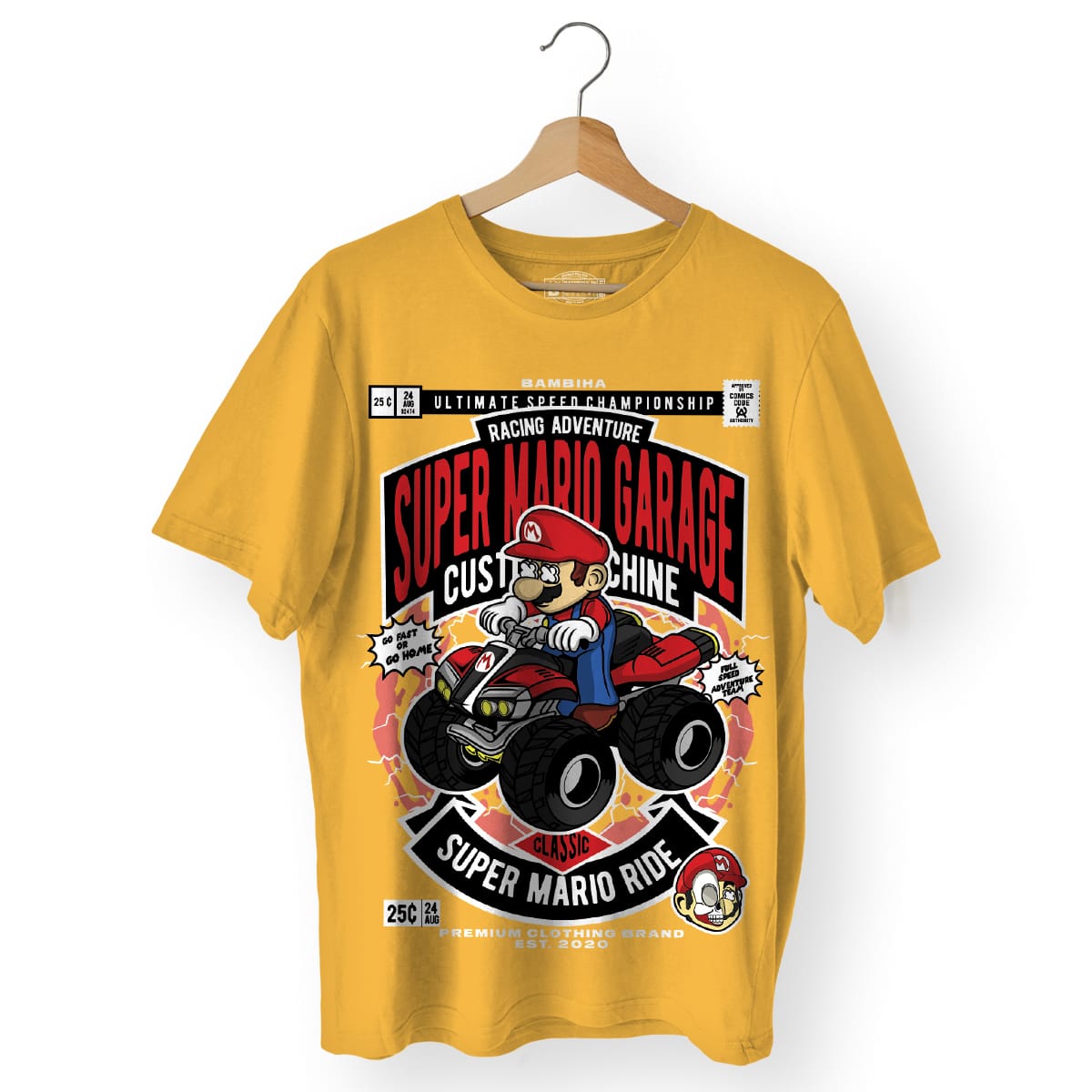 Mario Ride Cartoon T-Shirt