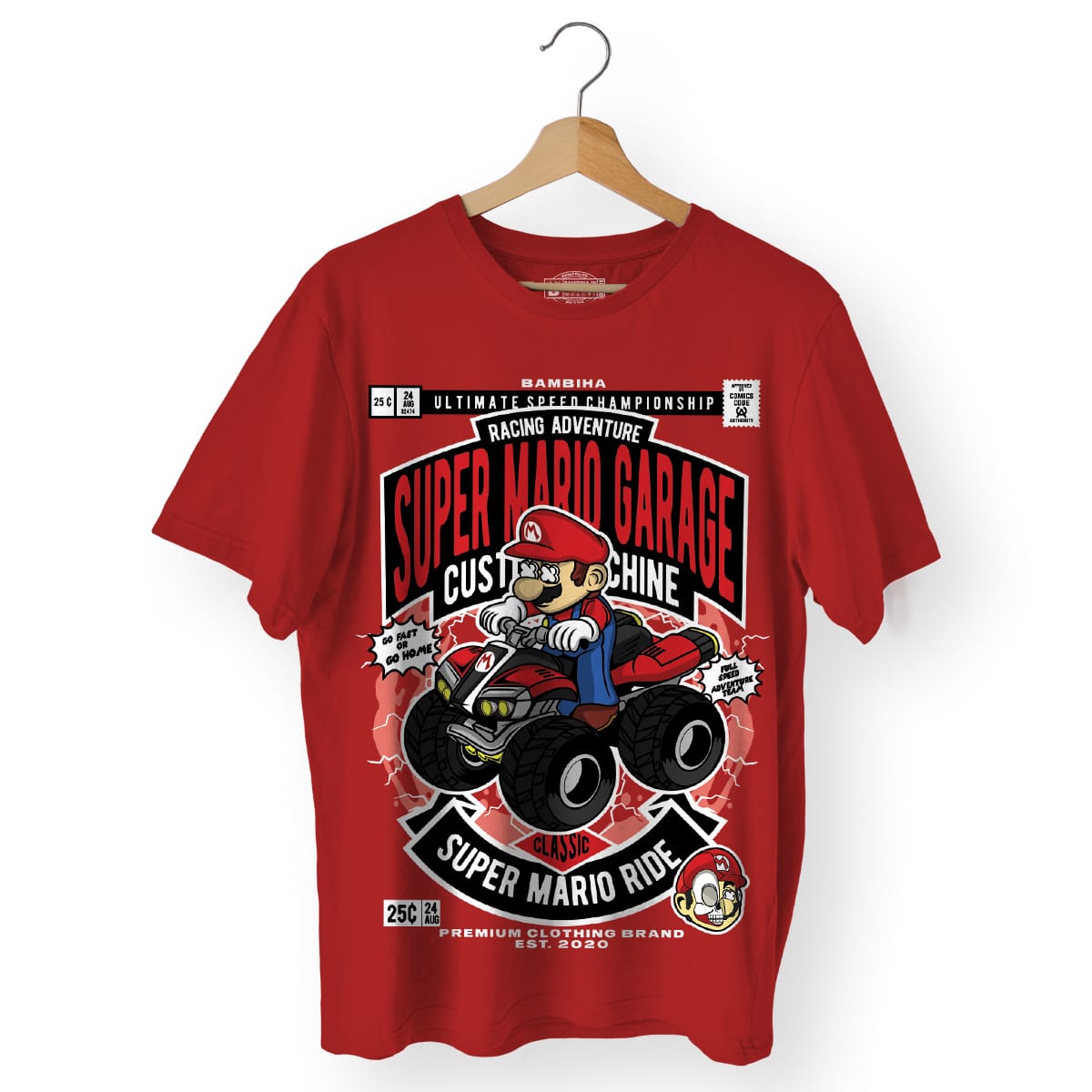 Mario Ride Cartoon T-Shirt