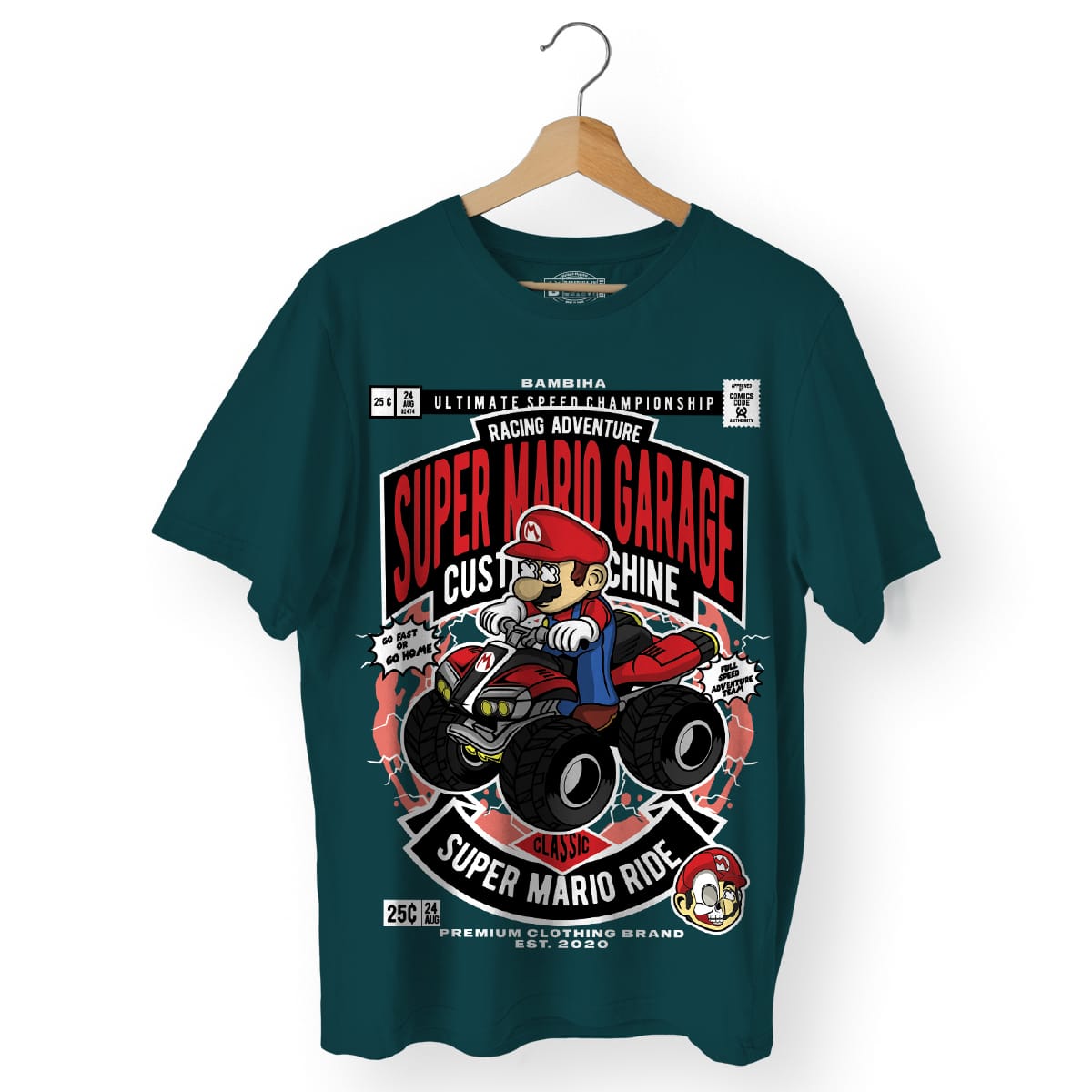 Mario Ride Cartoon T-Shirt