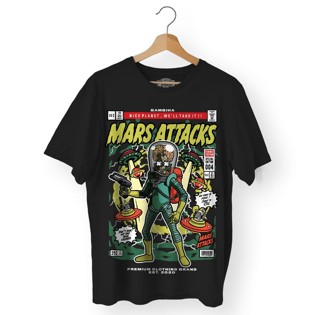 Mars Attacks Cartoon T-Shirt