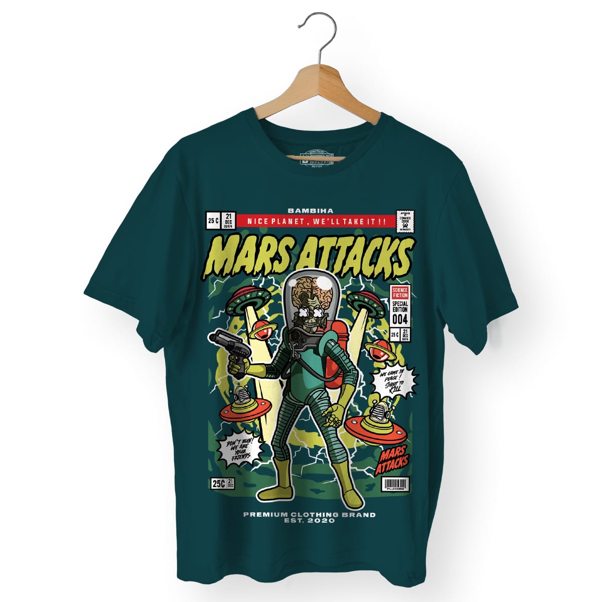 Mars Attacks Cartoon T-Shirt