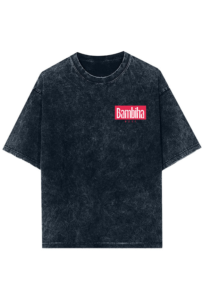 Masked Menace Acid Wash Oversized T-Shirt
