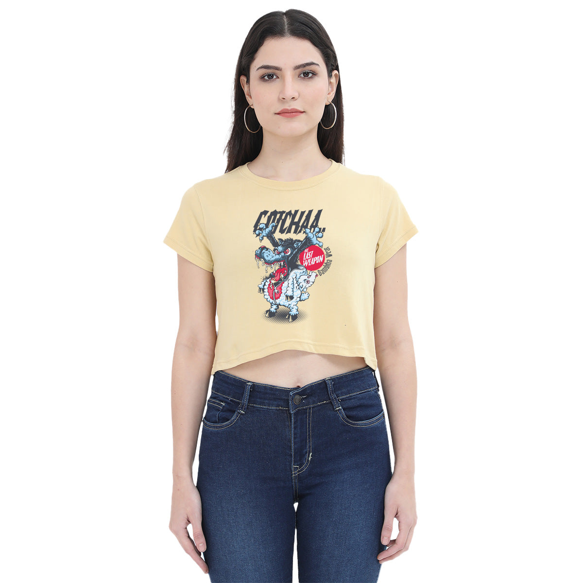 Masked Menace Crop Top