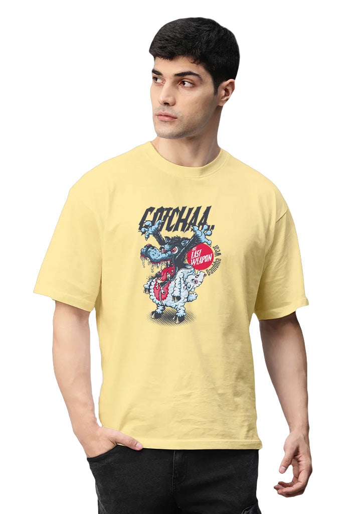 Masked Menace (Front Print) Oversized T-Shirt