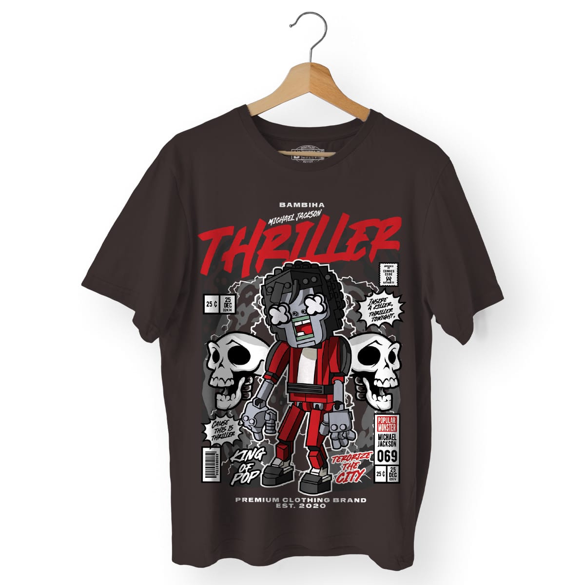 Michael Jackson Zombie Cartoon T-Shirt
