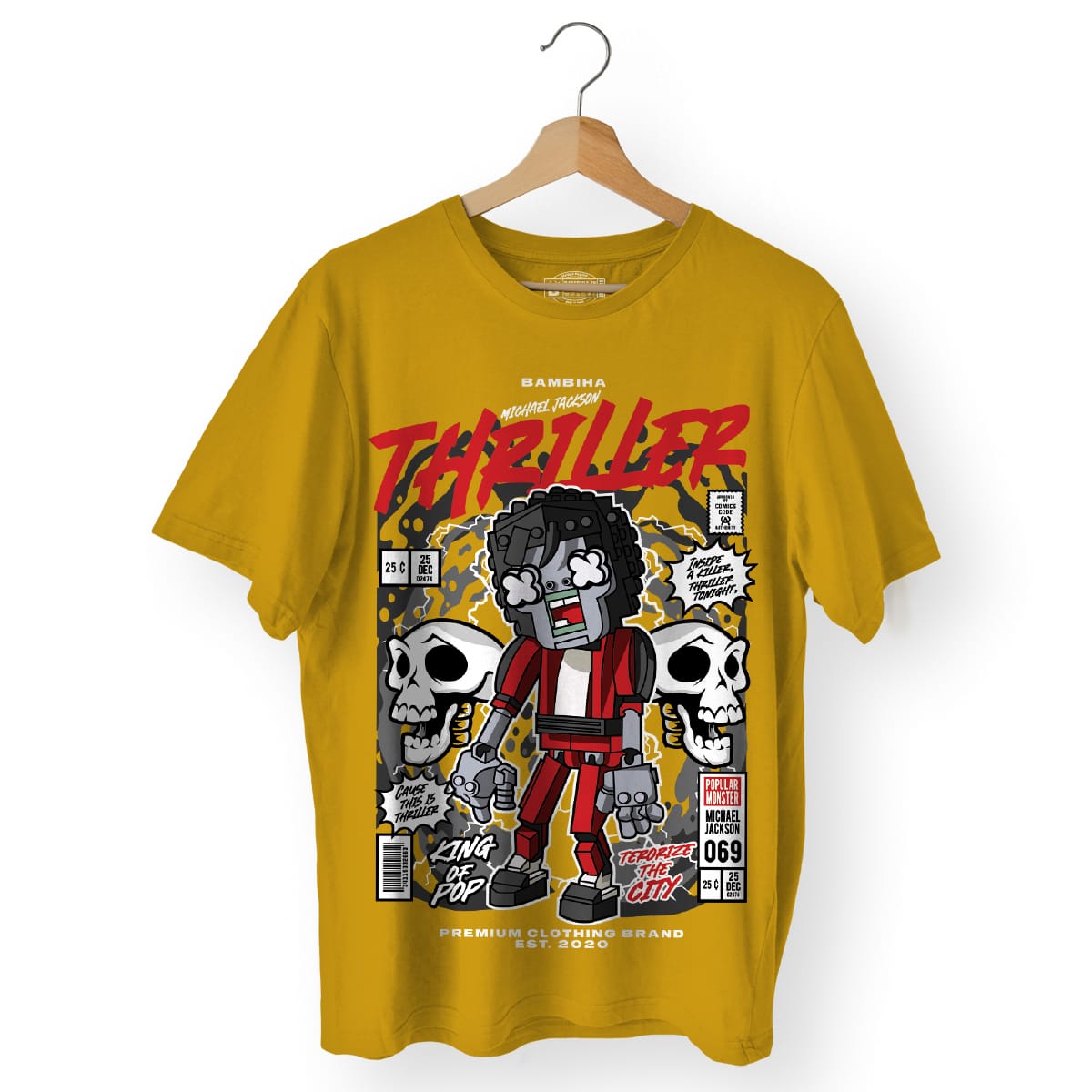 Michael Jackson Zombie Cartoon T-Shirt
