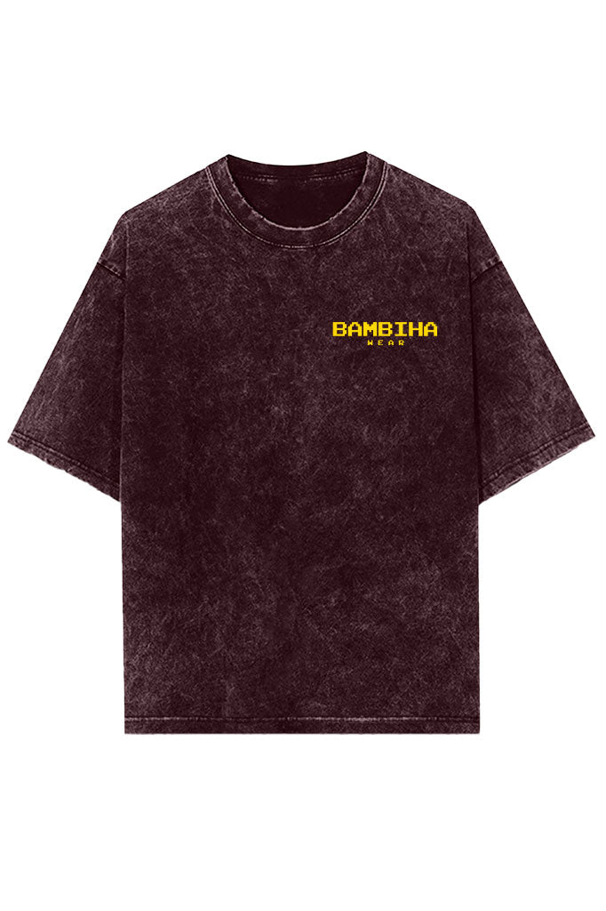 Money Mafia Vibes Acid Wash Oversized T-Shirt