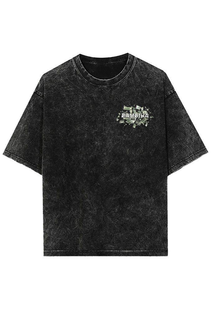 No Excuses Acid Wash Oversized T-Shirt