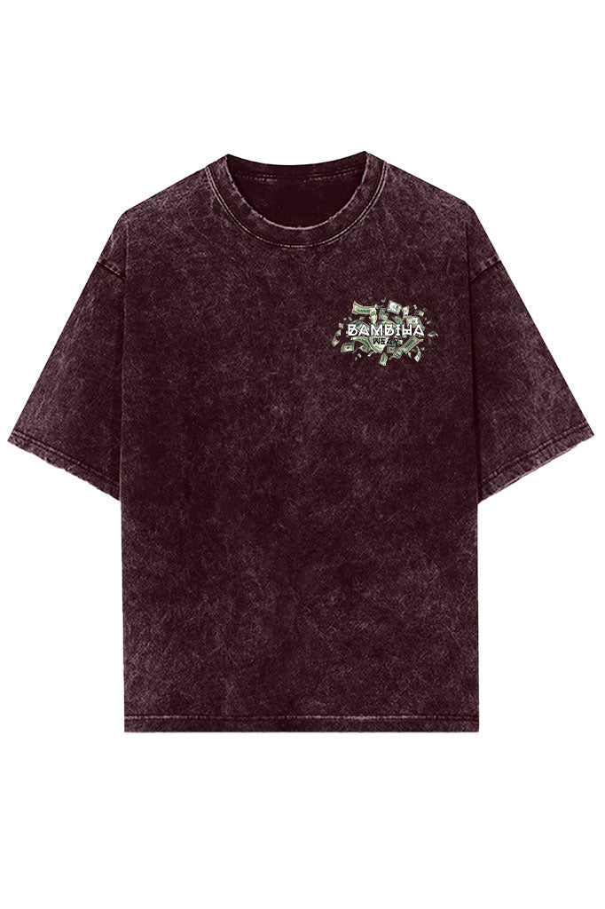 No Excuses Acid Wash Oversized T-Shirt