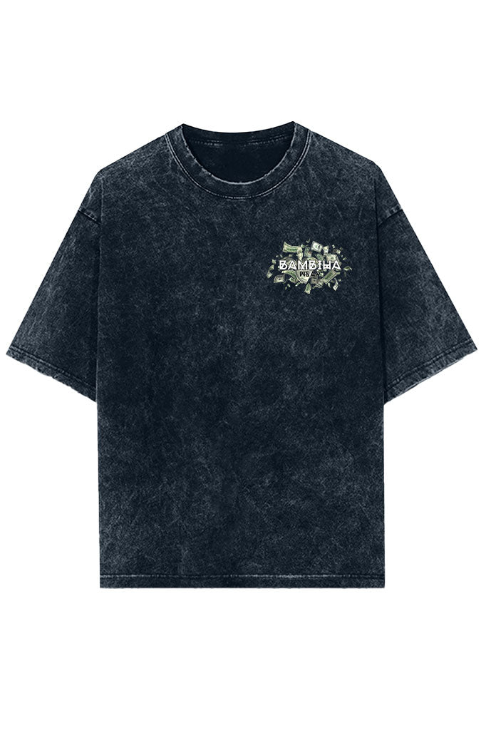 No Excuses Acid Wash Oversized T-Shirt