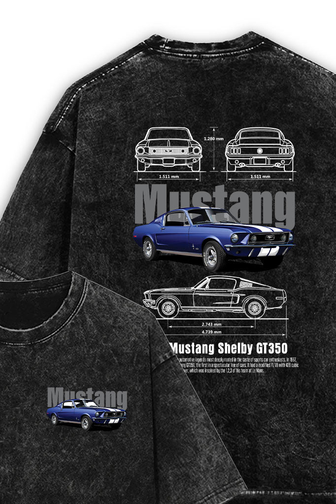 OG Mustangg Acid Wash Oversized T-Shirt