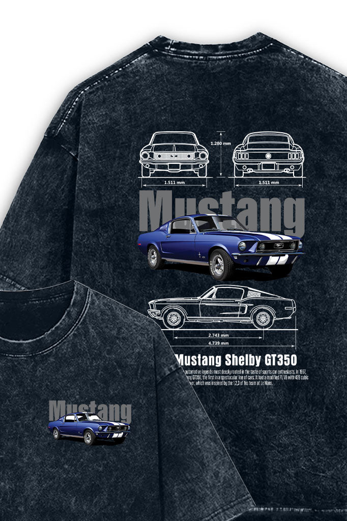 OG Mustangg Acid Wash Oversized T-Shirt