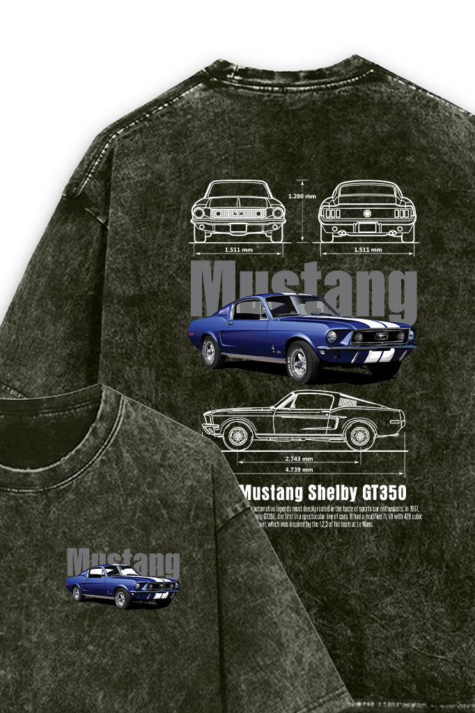 OG Mustangg Acid Wash Oversized T-Shirt