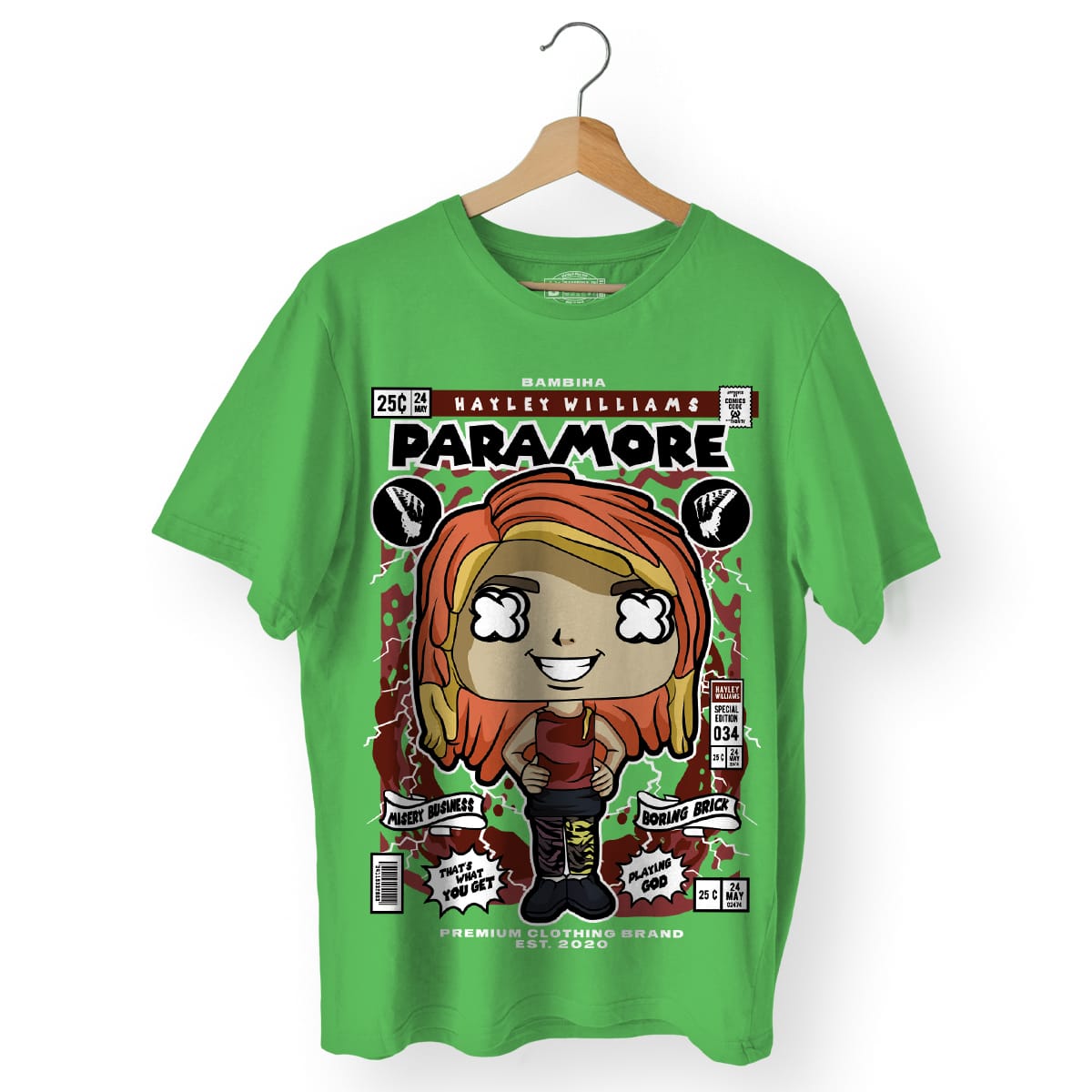 Paramore Hayley Williams Cartoon T-Shirt
