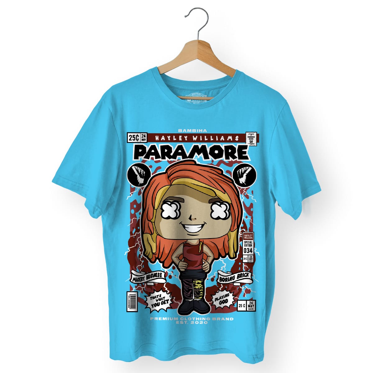 Paramore Hayley Williams Cartoon T-Shirt