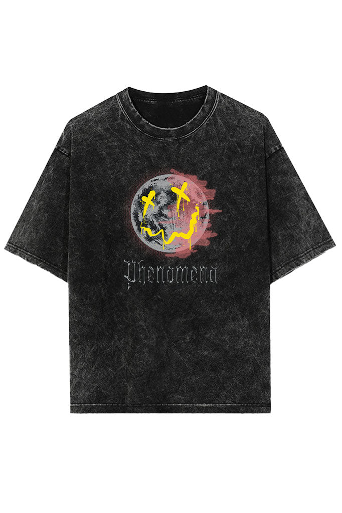Phenomena Acid Wash Oversized T-Shirt